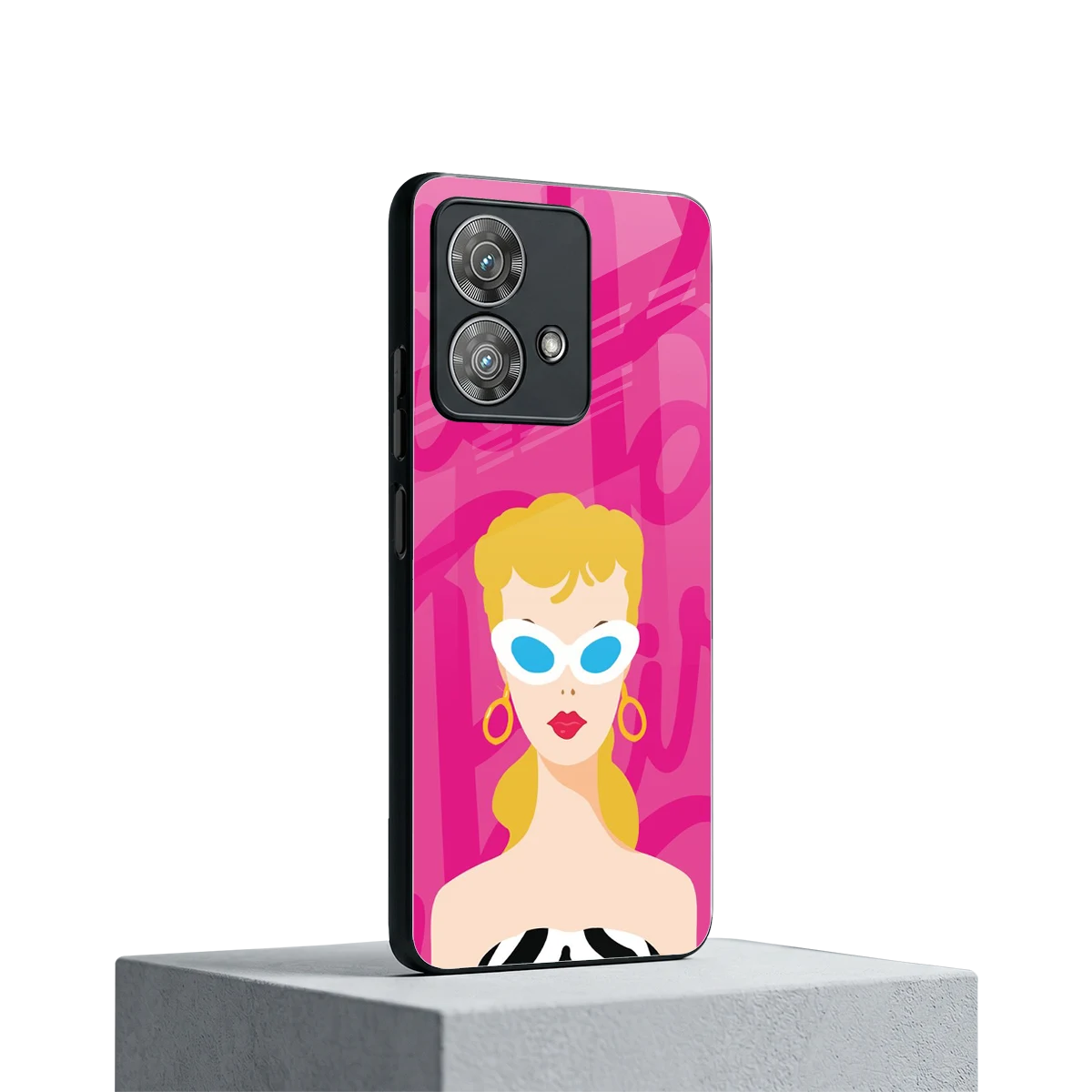 Pookie motorola edge 40 neo 5g mobile cover | shockproof glass phone case