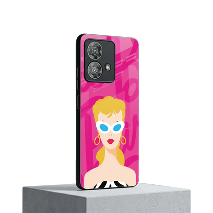 Pookie motorola edge 40 neo 5g mobile cover | shockproof glass phone case