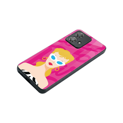 Pookie stylish phone case for motorola edge 40 neo 5g | glossy glass and slim fit