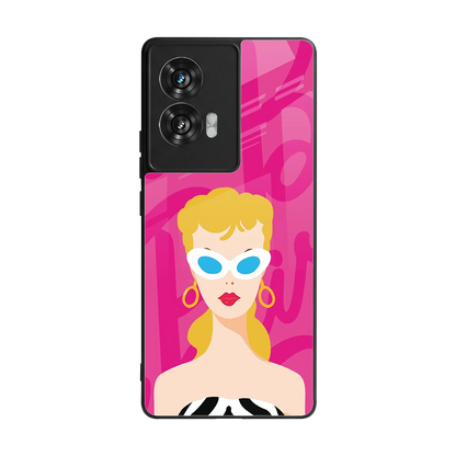 Pookie back phone cover | glass case for motorola edge 50 fusion