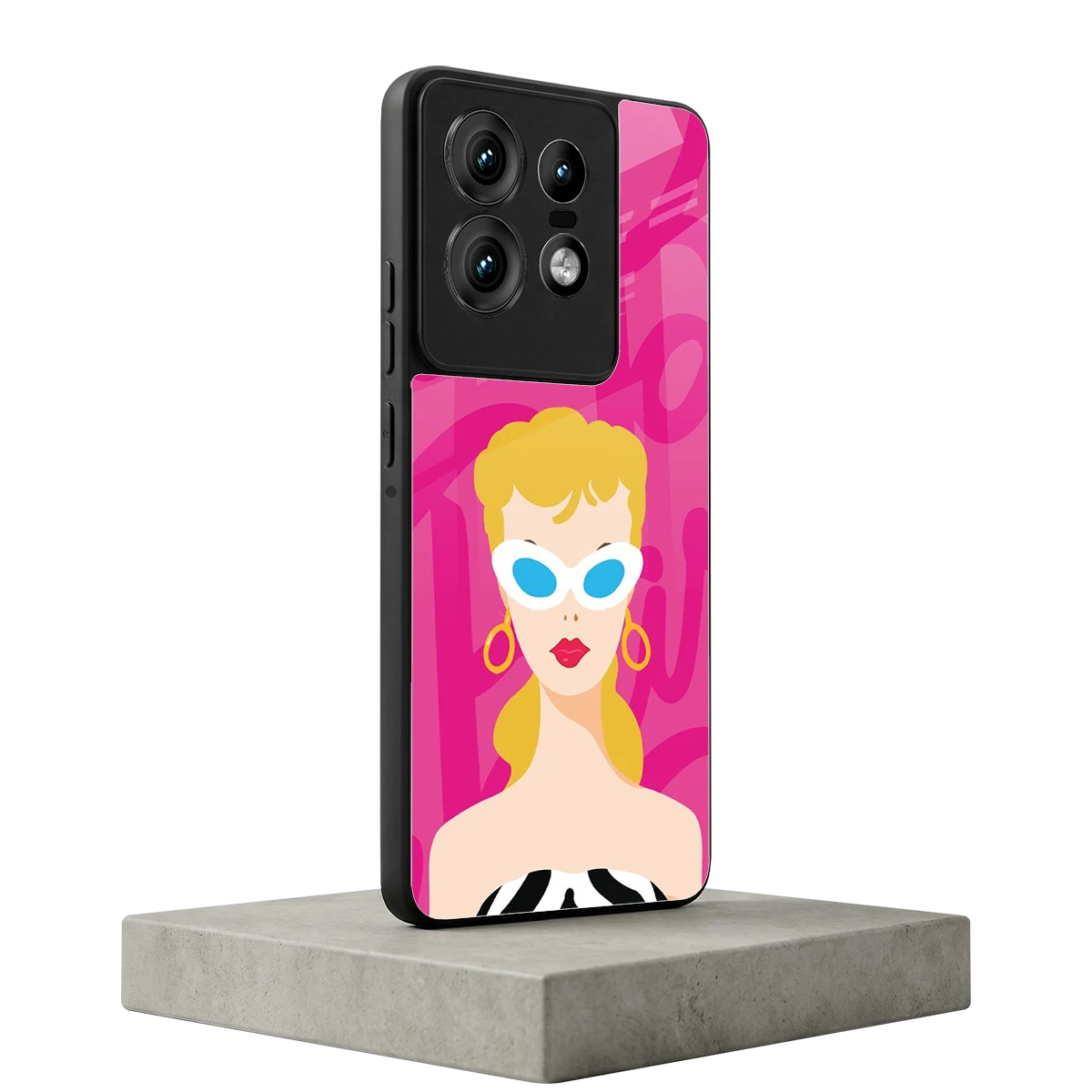Pookie motorola edge 50 pro mobile cover | shockproof glass phone case