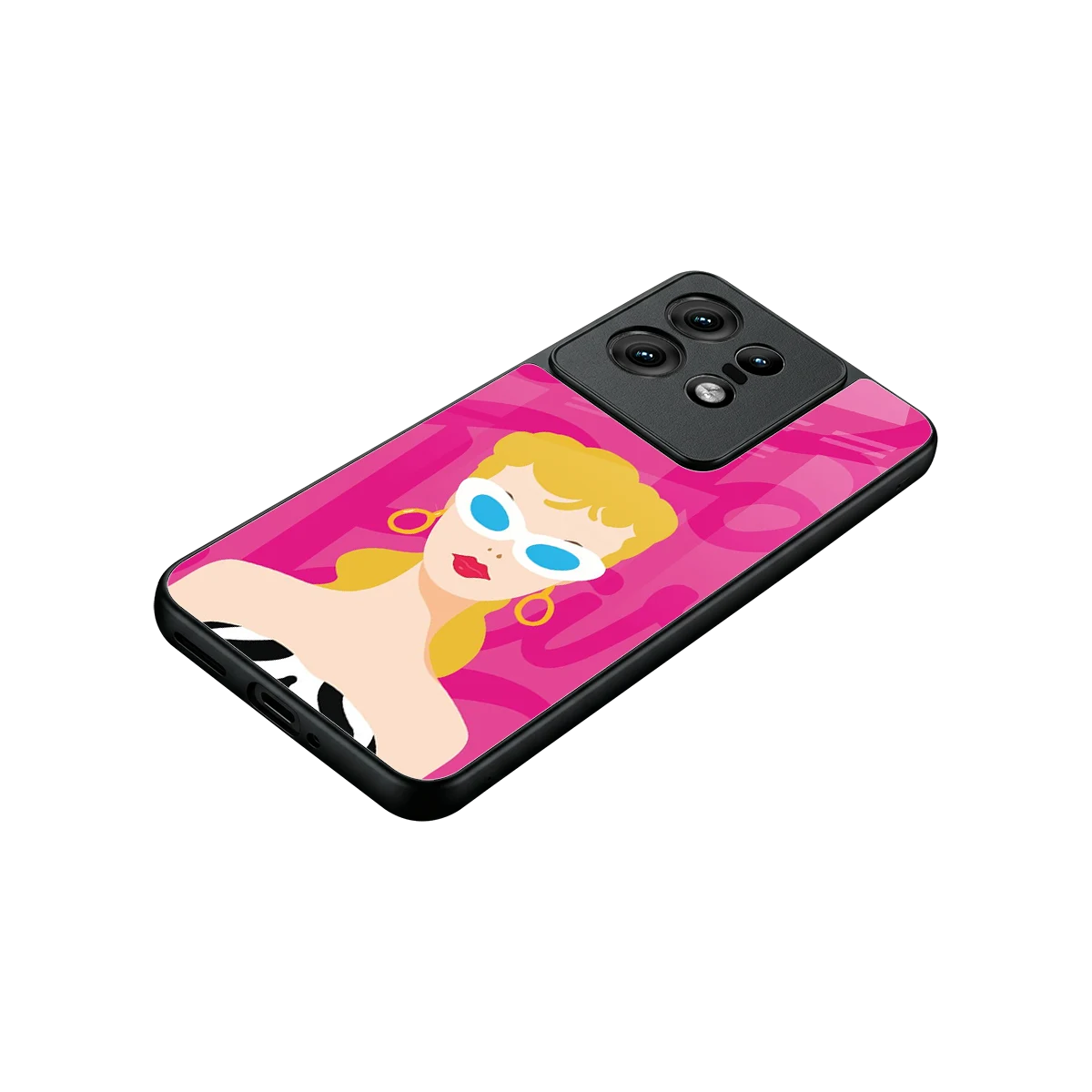 Pookie stylish phone case for motorola edge 50 pro | glossy glass and slim fit