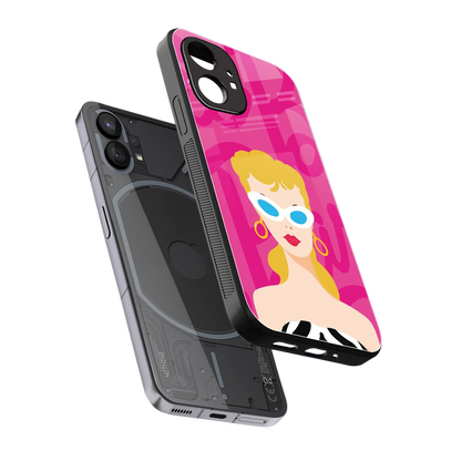 Pookie sleek nothing phone 1 cover with tempered glass back and TPU edges