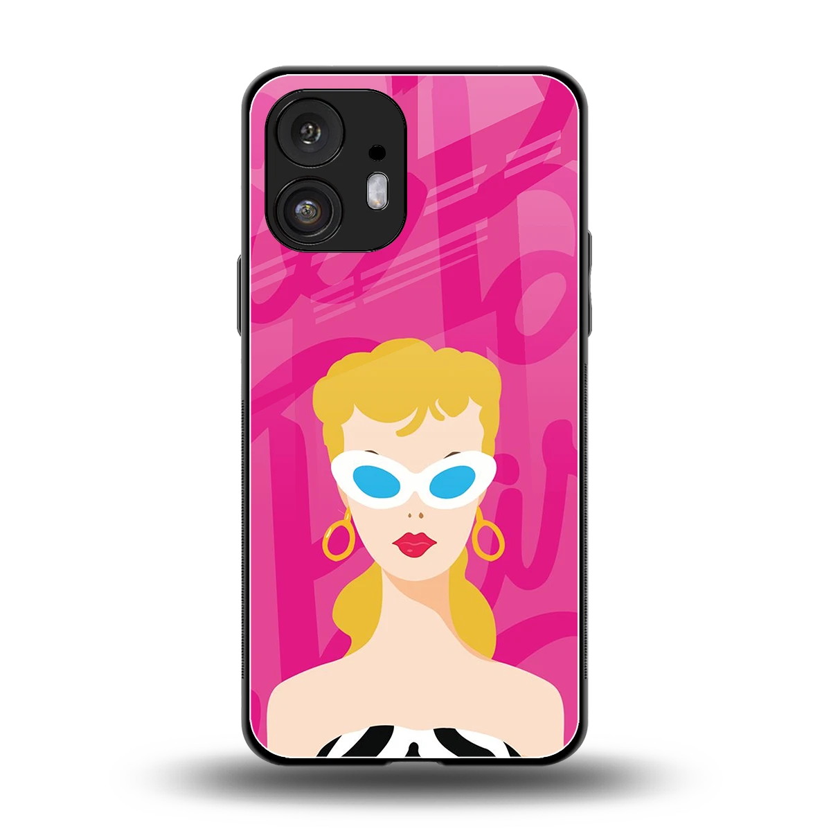 Pookie back phone cover | glass case for nothing phone 2