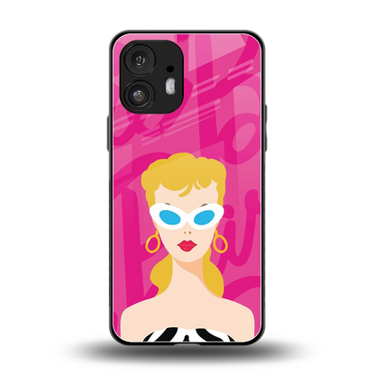 Pookie back phone cover | glass case for nothing phone 2