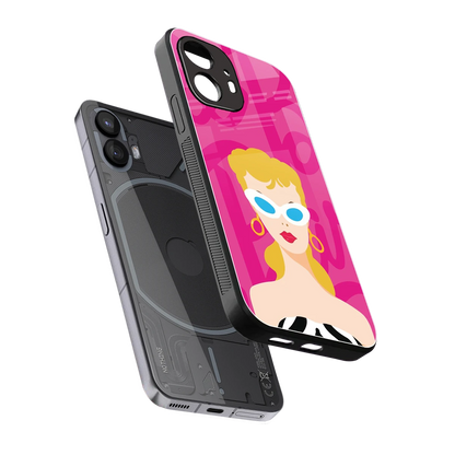 Pookie sleek nothing phone 2 cover with tempered glass back and TPU edges