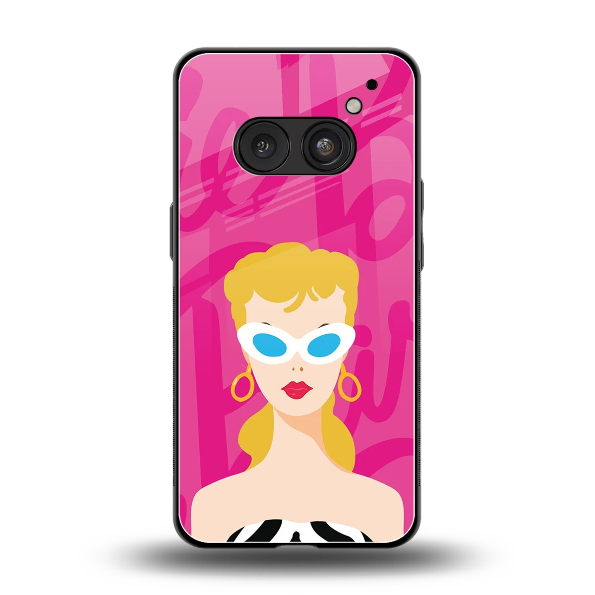 Pookie back phone cover | glass case for nothing phone 2a plus