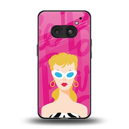 Pookie back phone cover | glass case for nothing phone 2a plus