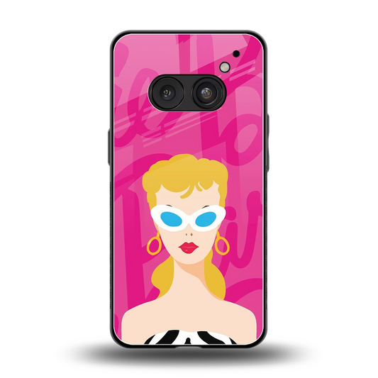 Pookie back phone cover | glass case for nothing phone 2a plus