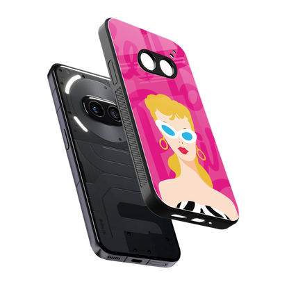 Pookie sleek nothing phone 2a cover with tempered glass back and TPU edges