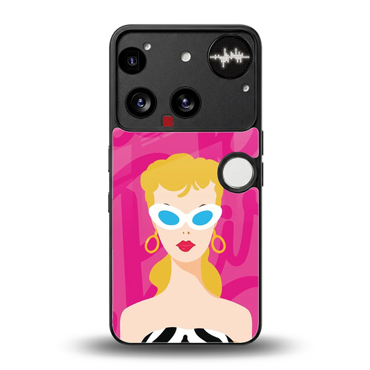 Pookie back phone cover | glass case for nothing phone 3