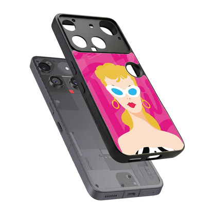 Pookie sleek nothing phone 3 cover with tempered glass back and TPU edges