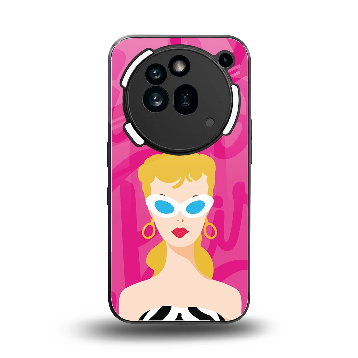 Pookie back phone cover | glass case for nothing phone 3a pro