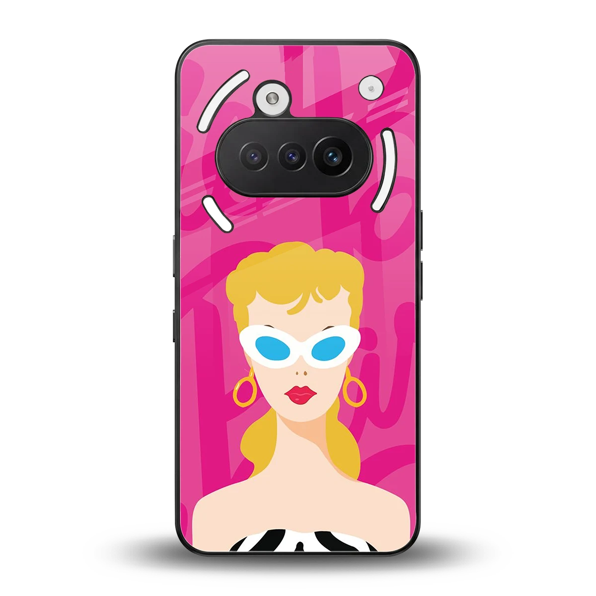 Pookie back phone cover | glass case for nothing phone 3a
