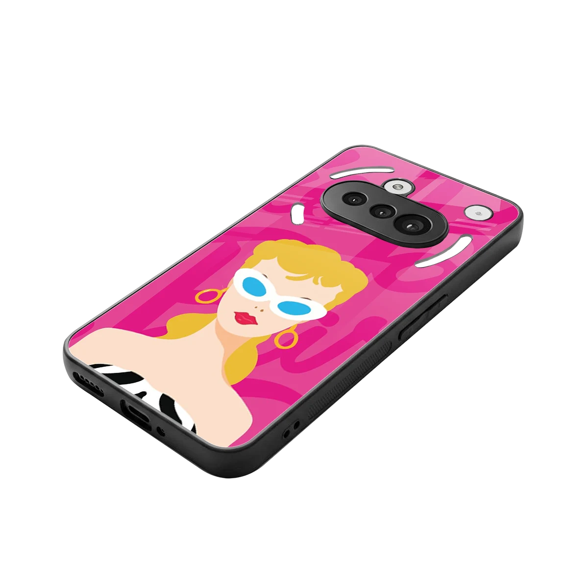 Pookie stylish phone case for nothing phone 3a | glossy glass and slim fit