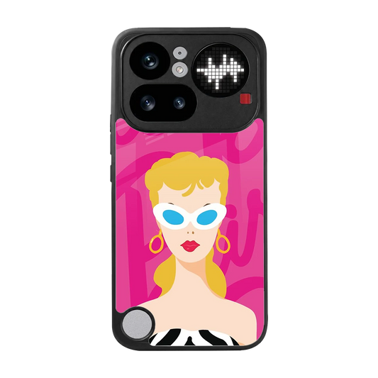 Pookie back phone cover | glass case for nothing phone 4a pro