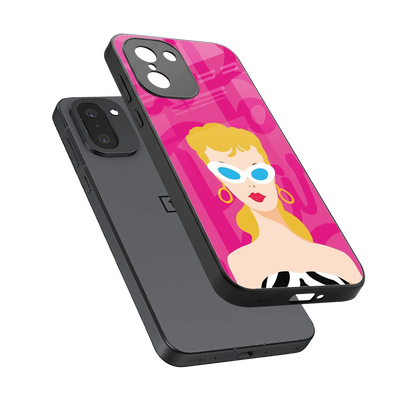 Pookie sleek oneplus 15r cover with tempered glass back and TPU edges