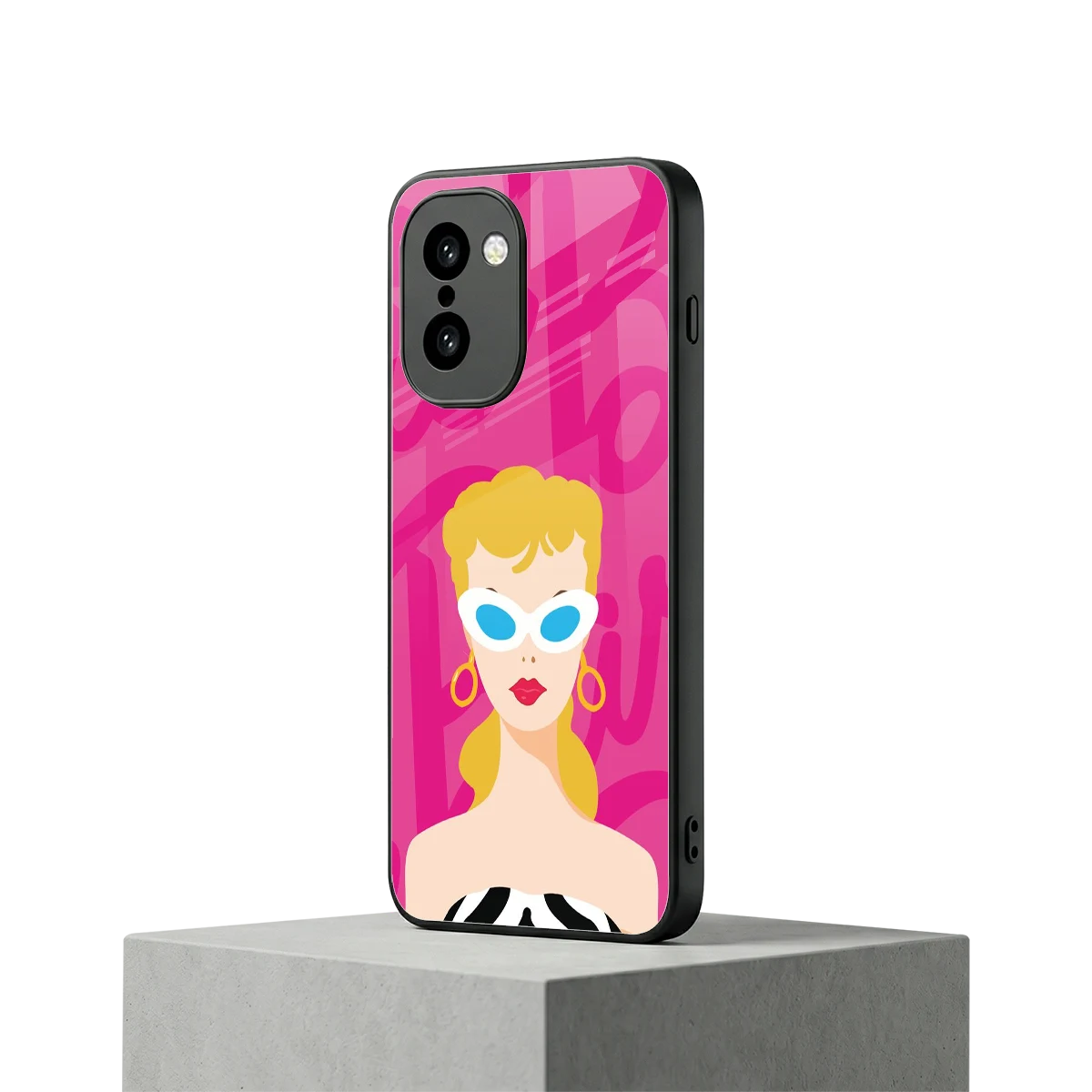 Pookie oneplus 15r mobile cover | shockproof glass phone case