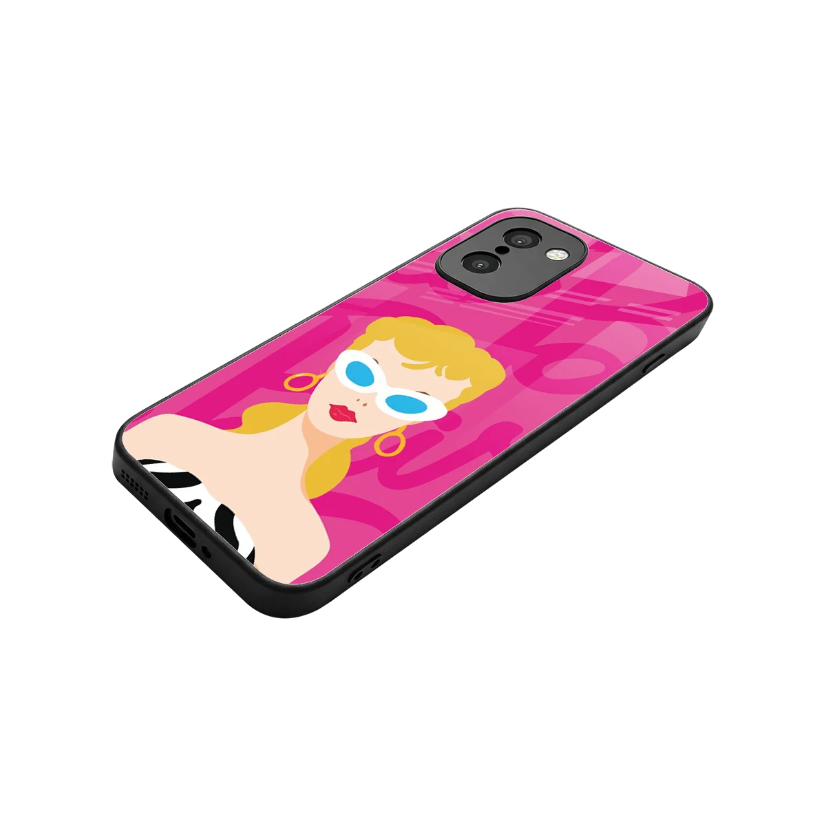 Pookie stylish phone case for oneplus 15r | glossy glass and slim fit