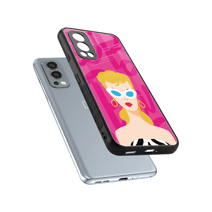 Pookie sleek oneplus nord 2 cover with tempered glass back and TPU edges