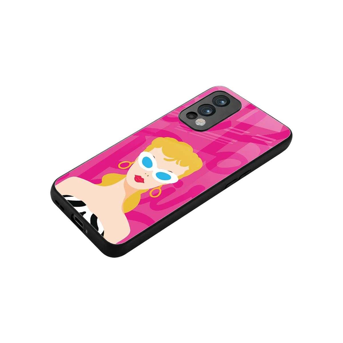Pookie stylish phone case for oneplus nord 2 | glossy glass and slim fit
