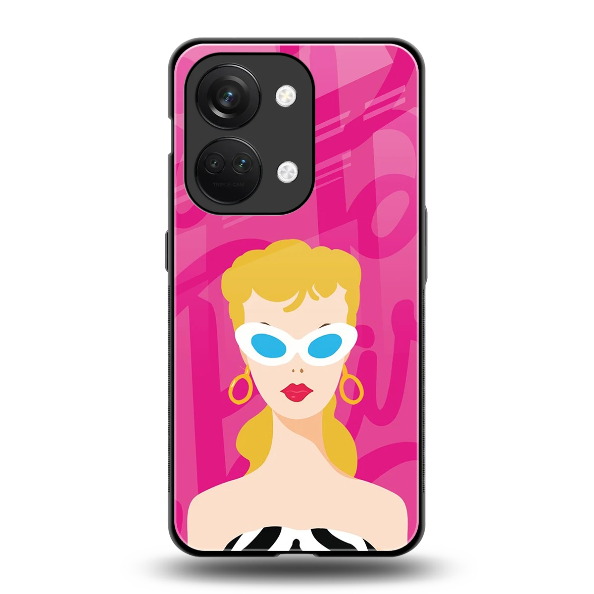 Pookie back phone cover | glass case for oneplus nord 3