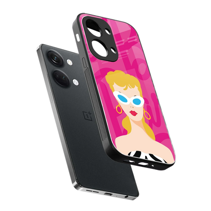 Pookie sleek oneplus nord 3 cover with tempered glass back and TPU edges