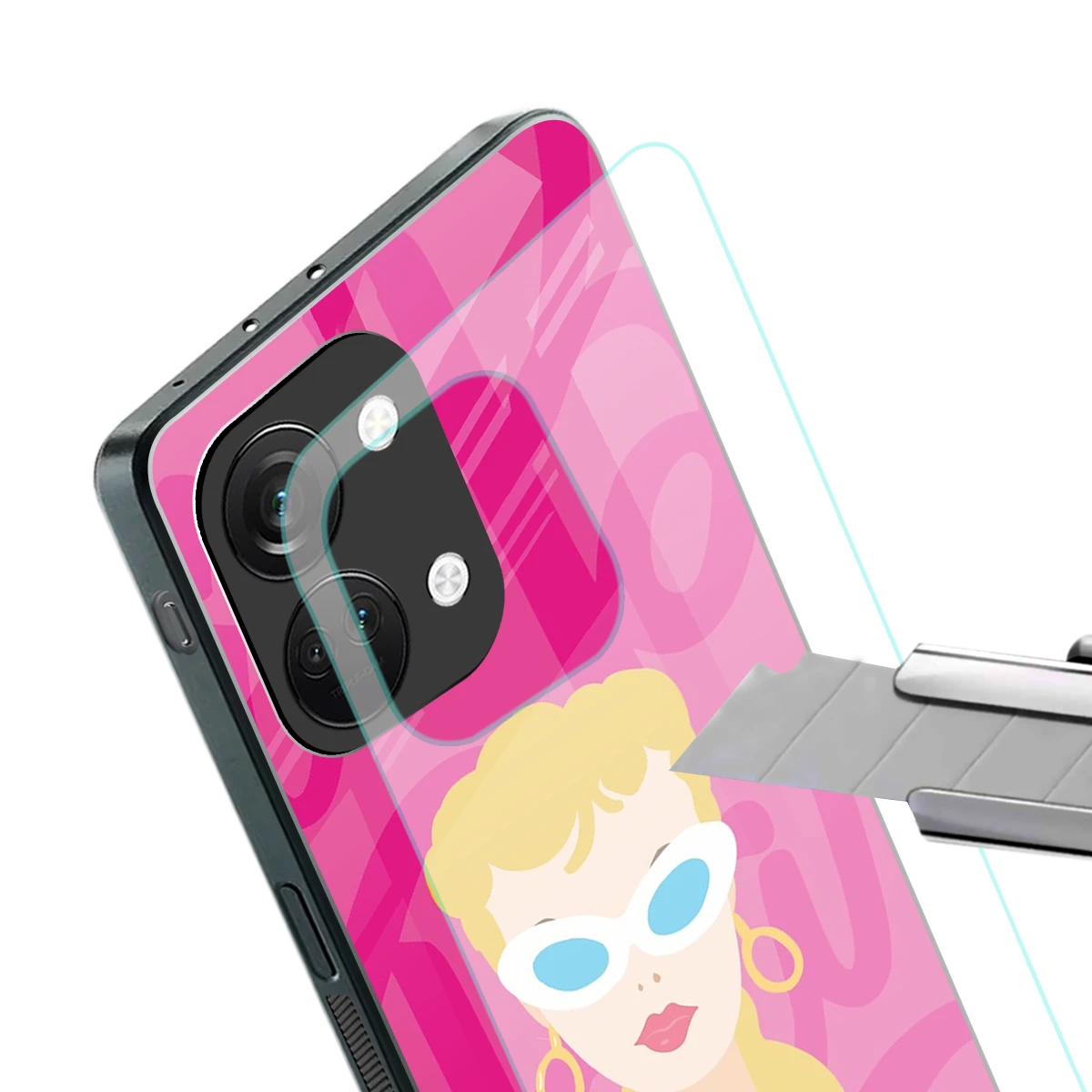 Pookie stylish phone case for oneplus nord 3 | glossy glass and slim fit