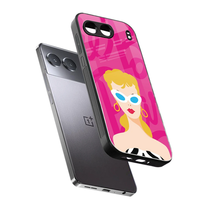 Pookie sleek oneplus nord 4 cover with tempered glass back and TPU edges