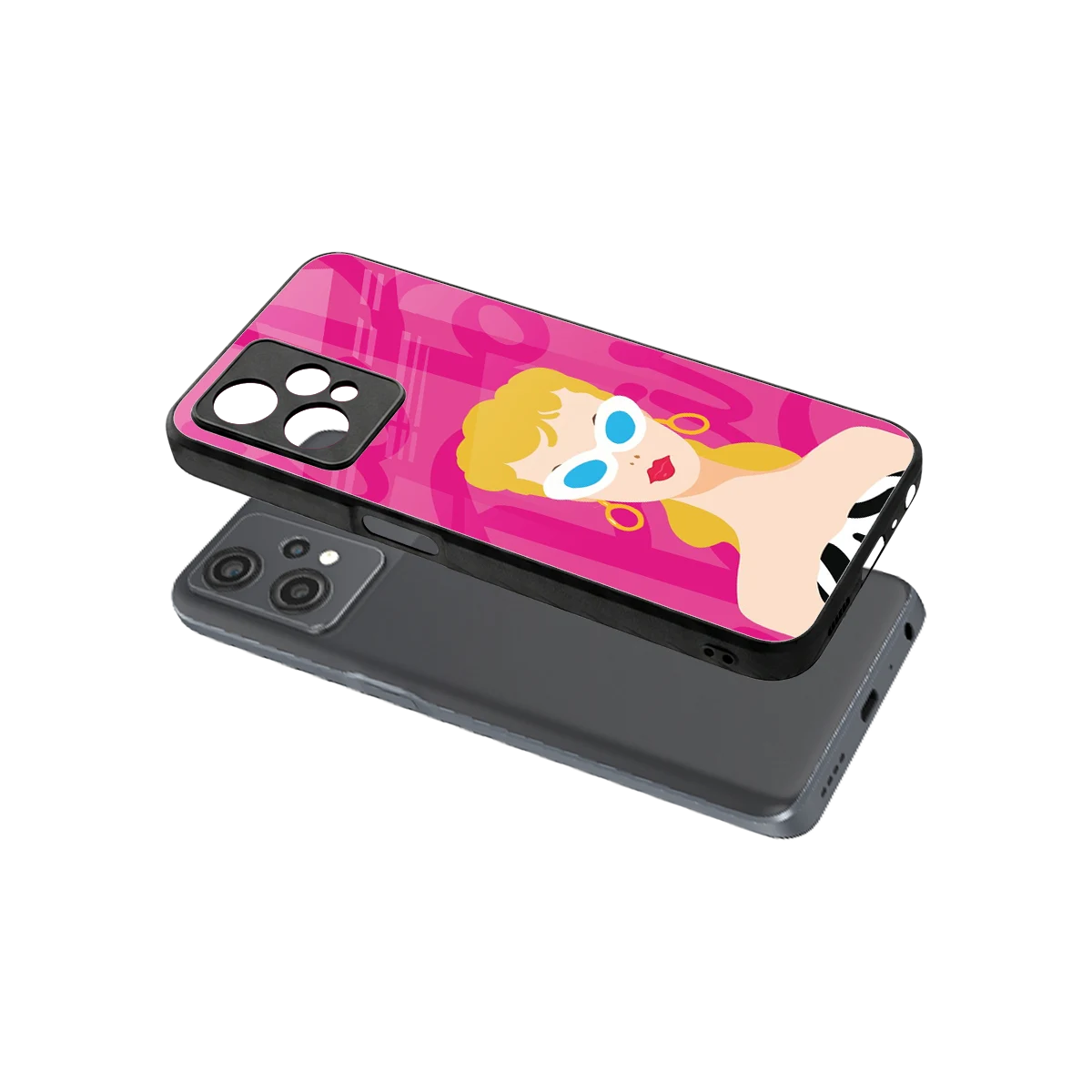 Pookie sleek oneplus nord ce 2 lite cover with tempered glass back and TPU edges