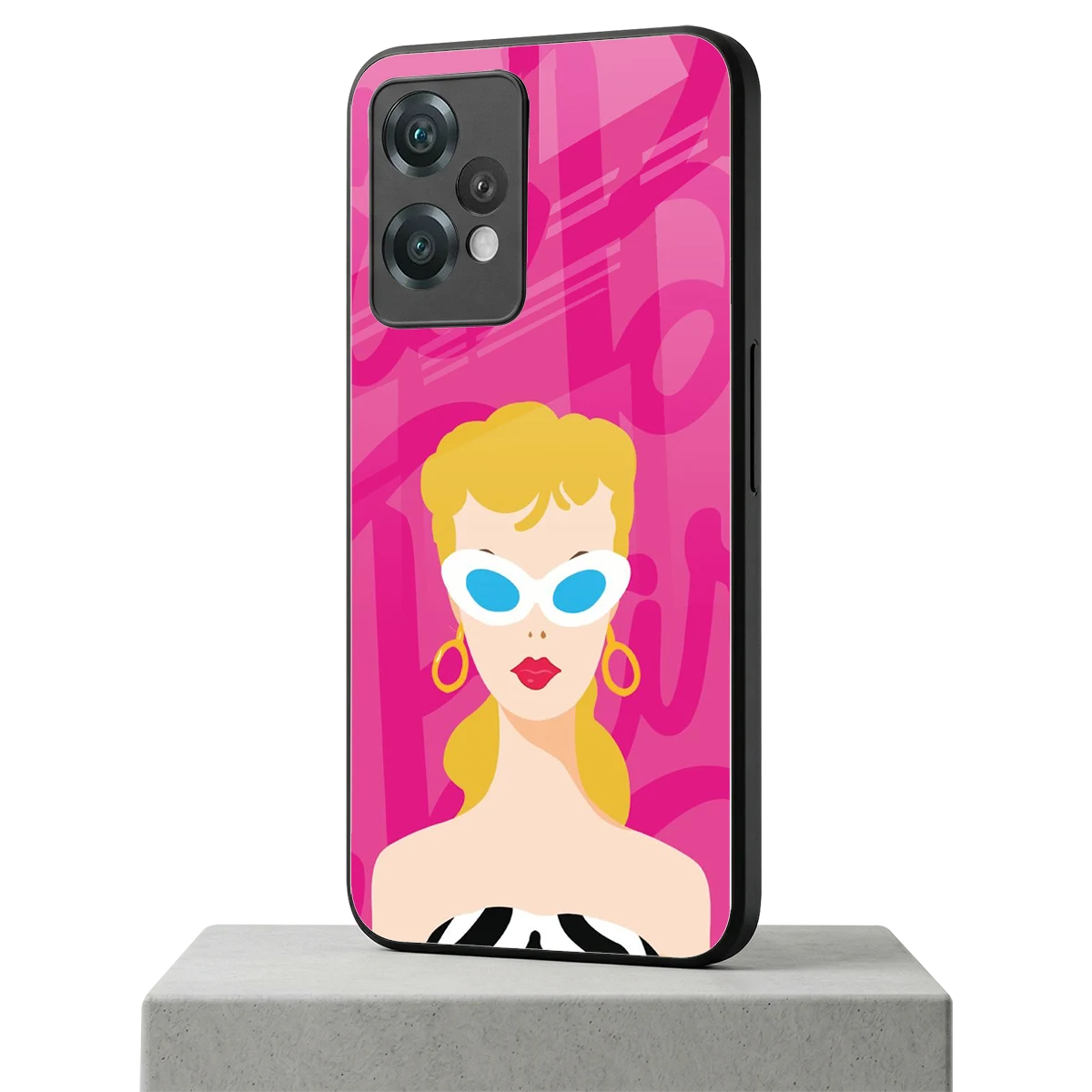 Pookie oneplus nord ce 2 lite mobile cover | shockproof glass phone case