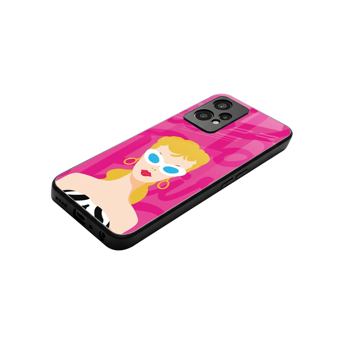 Pookie stylish phone case for oneplus nord ce 2 lite | glossy glass and slim fit