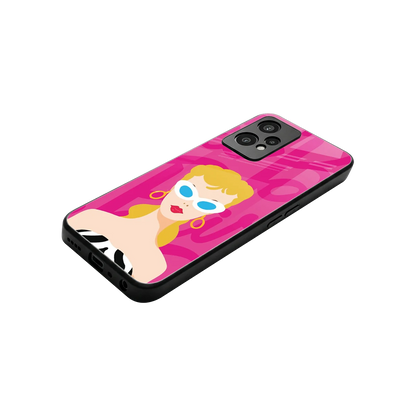 Pookie stylish phone case for oneplus nord ce 2 lite | glossy glass and slim fit
