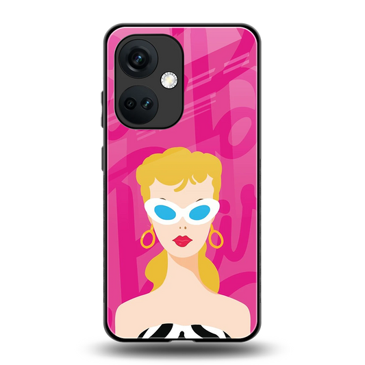 Pookie back phone cover | glass case for oneplus nord ce 3