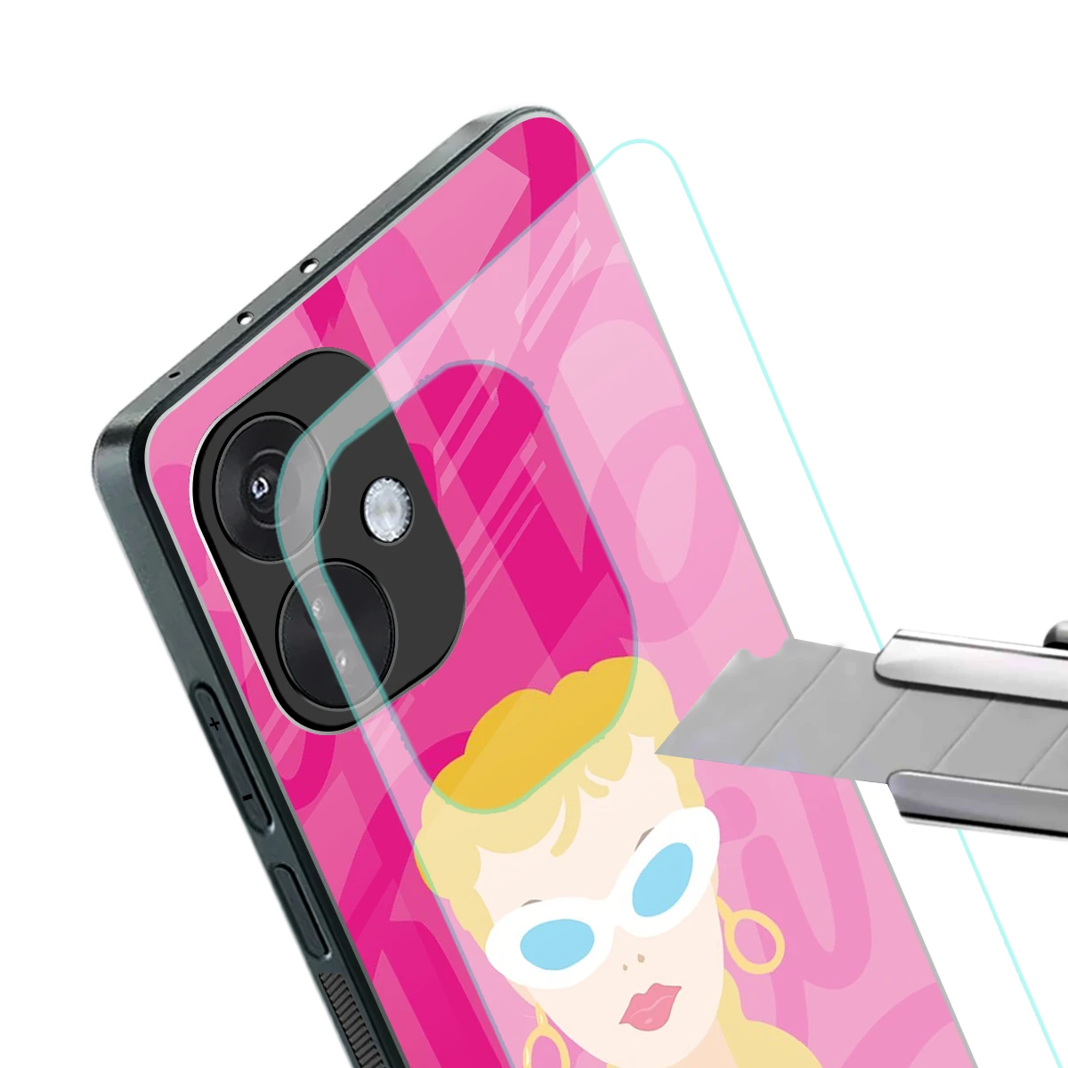 Pookie stylish phone case for oneplus nord ce 3 | glossy glass and slim fit