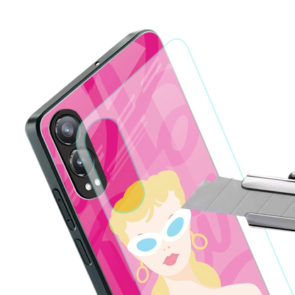 Pookie stylish phone case for oneplus nord ce 4 lite | glossy glass and slim fit