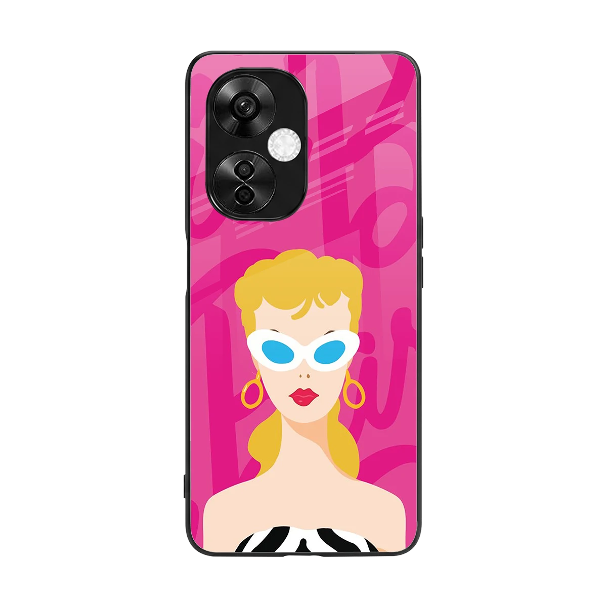 Pookie back phone cover | glass case for oneplus nord ce 3 lite