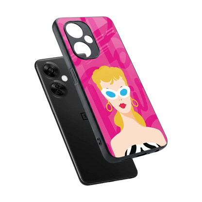 Pookie sleek oneplus nord ce 3 lite cover with tempered glass back and TPU edges