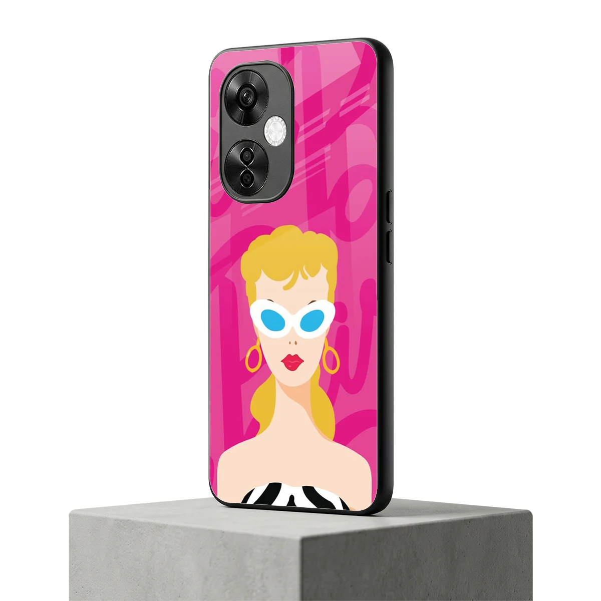 Pookie oneplus nord ce 3 lite mobile cover | shockproof glass phone case