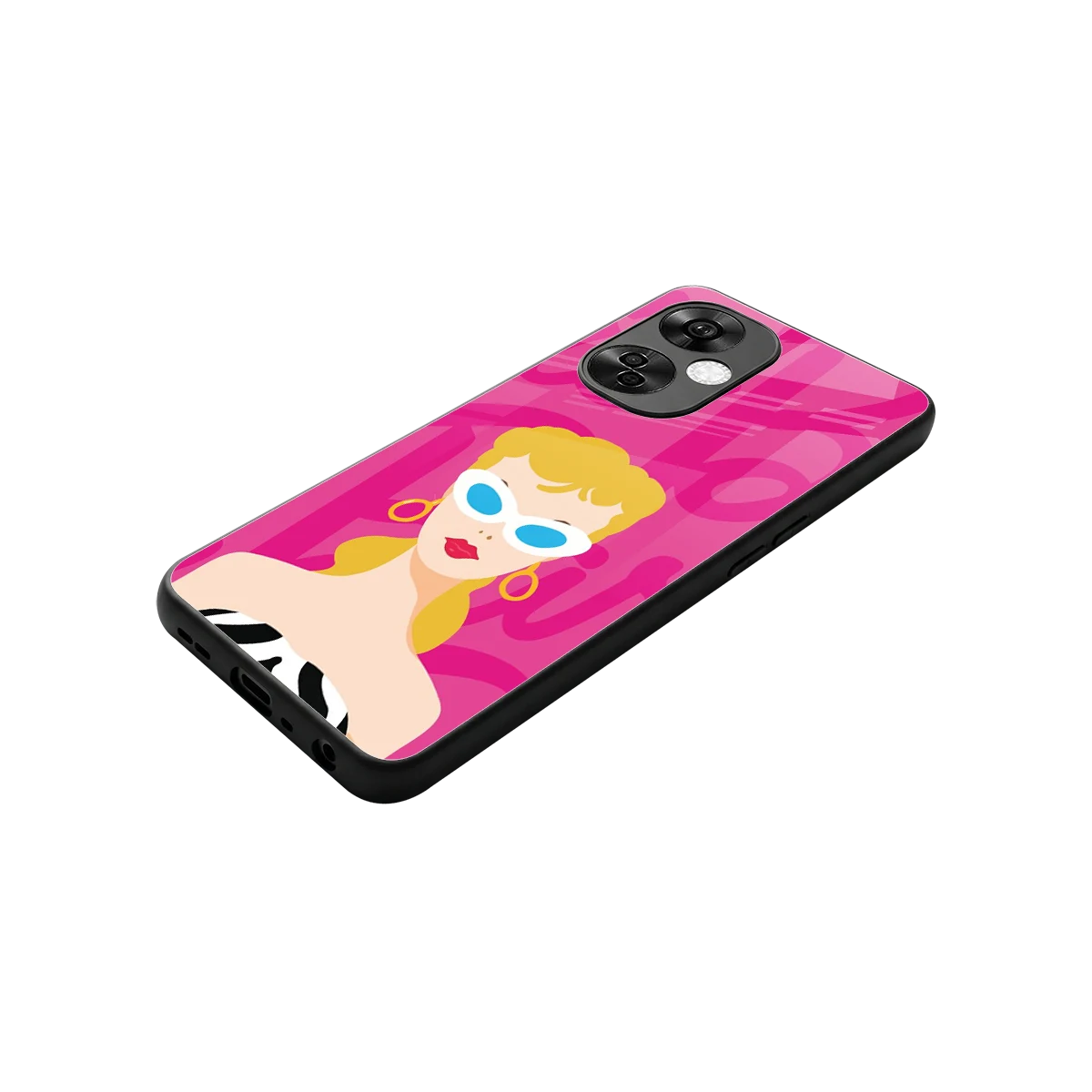 Pookie stylish phone case for oneplus nord ce 3 lite | glossy glass and slim fit