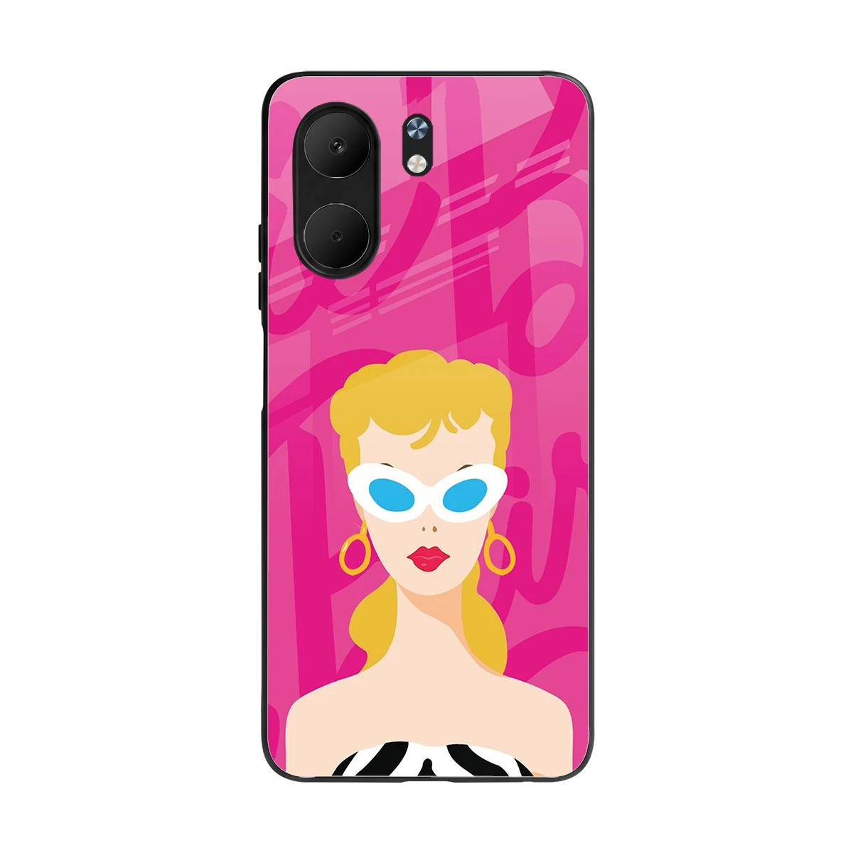 Pookie back phone cover | glass case for oppo a5x 5g