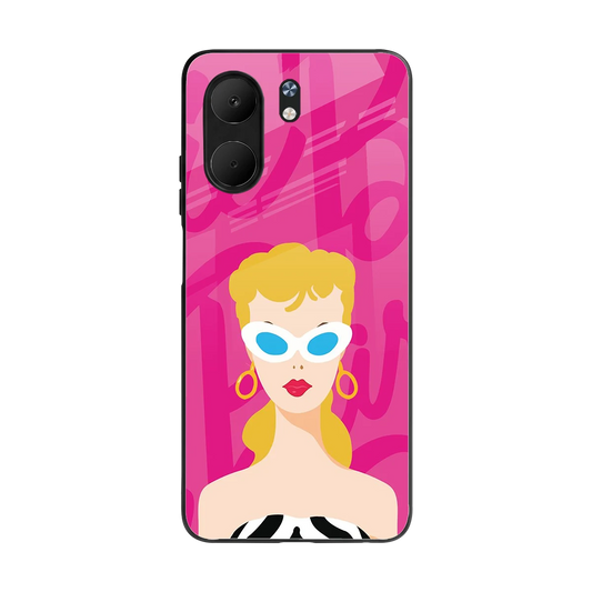 Pookie back phone cover | glass case for oppo a5x 5g