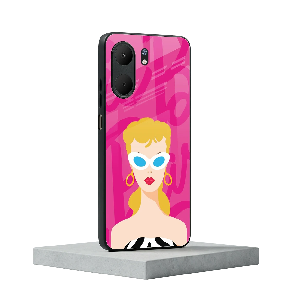 Pookie oppo a5x 5g mobile cover | shockproof glass phone case