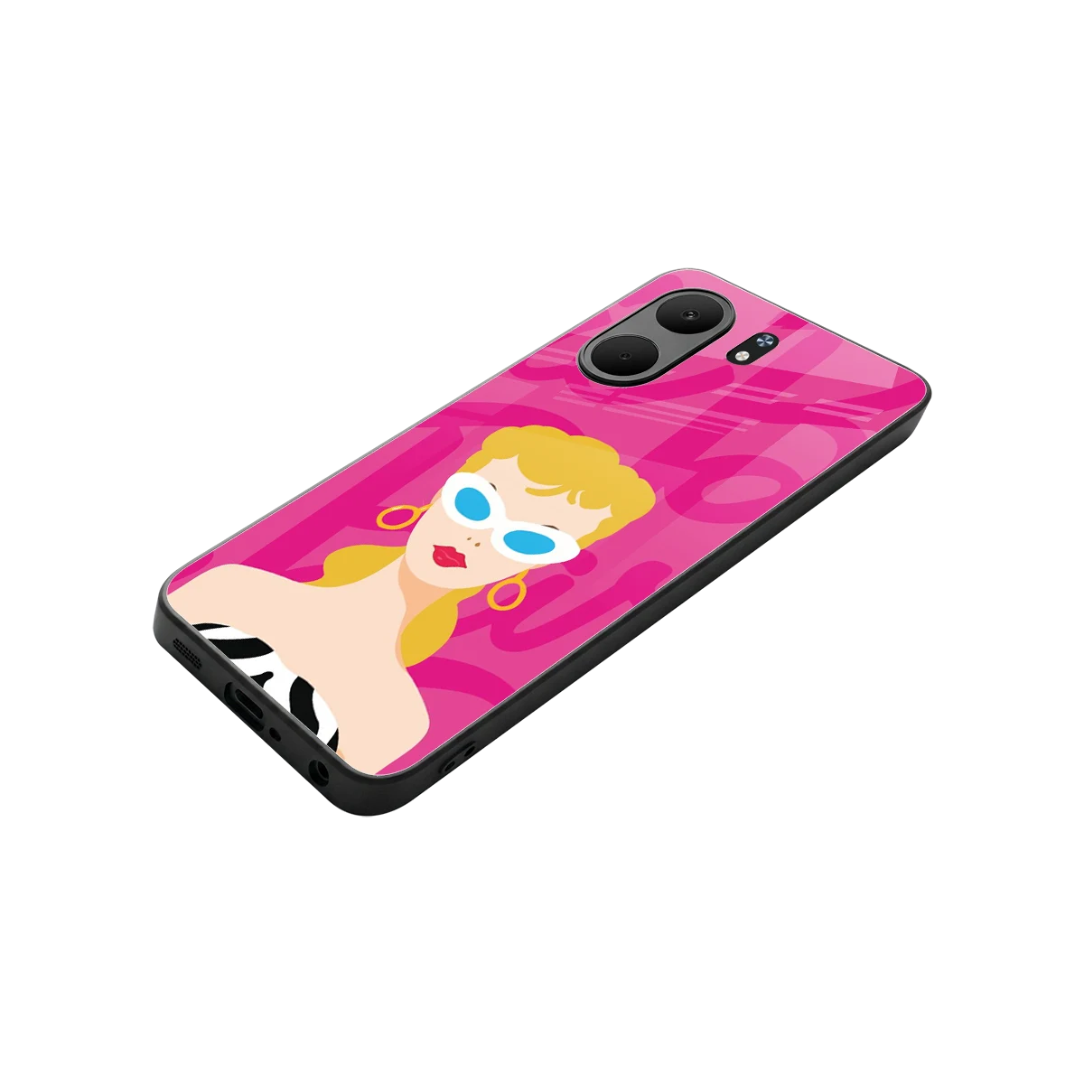 Pookie stylish phone case for oppo a5x 5g | glossy glass and slim fit
