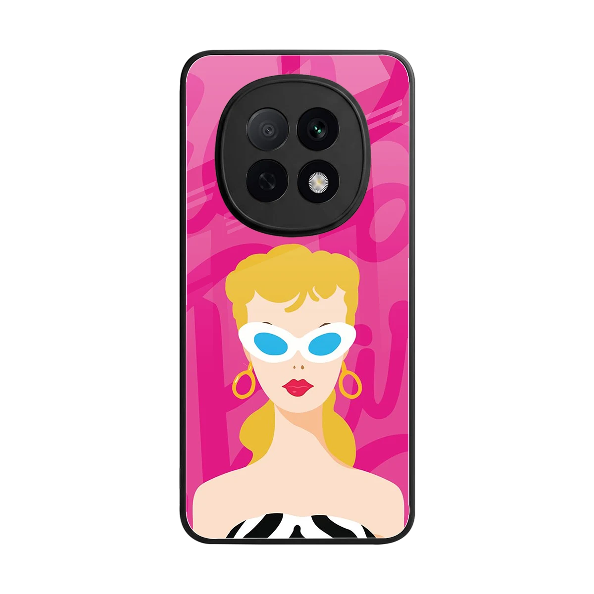 Pookie back phone cover | glass case for oppo f29 pro 5g