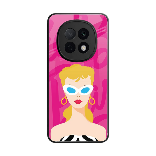 Pookie back phone cover | glass case for oppo f29 pro 5g