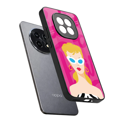 Pookie sleek oppo f29 pro 5g cover with tempered glass back and TPU edges