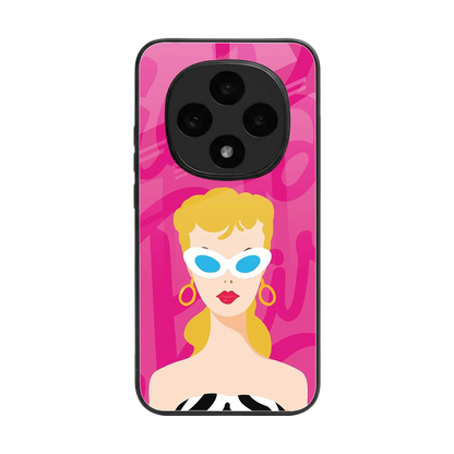 Pookie back phone cover | glass case for oppo f31 pro 5g