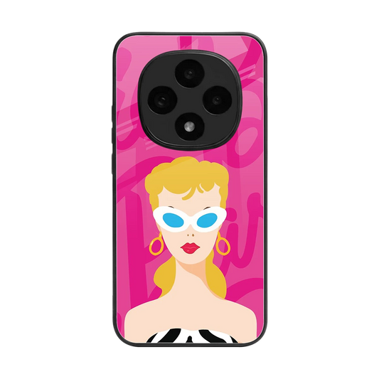 Pookie back phone cover | glass case for oppo f31 pro 5g