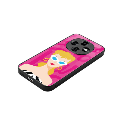 Pookie stylish phone case for oppo f31 pro 5g | glossy glass and slim fit